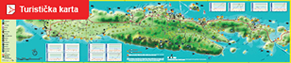 Turistička karta otoka Ugljana